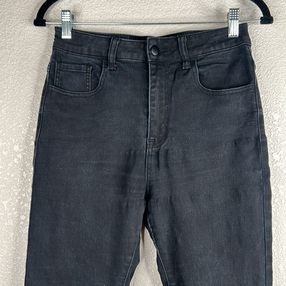 Forever 21 Black Denim High Waist Skinny Jeans Size 28 - Picture 2 of 9